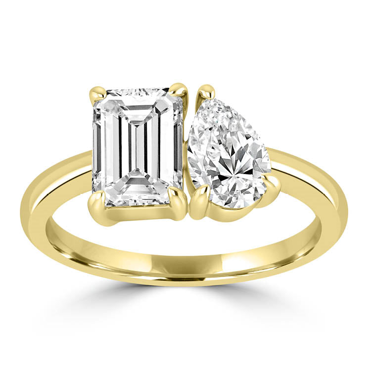Two Stone Diamond Engagement Ring