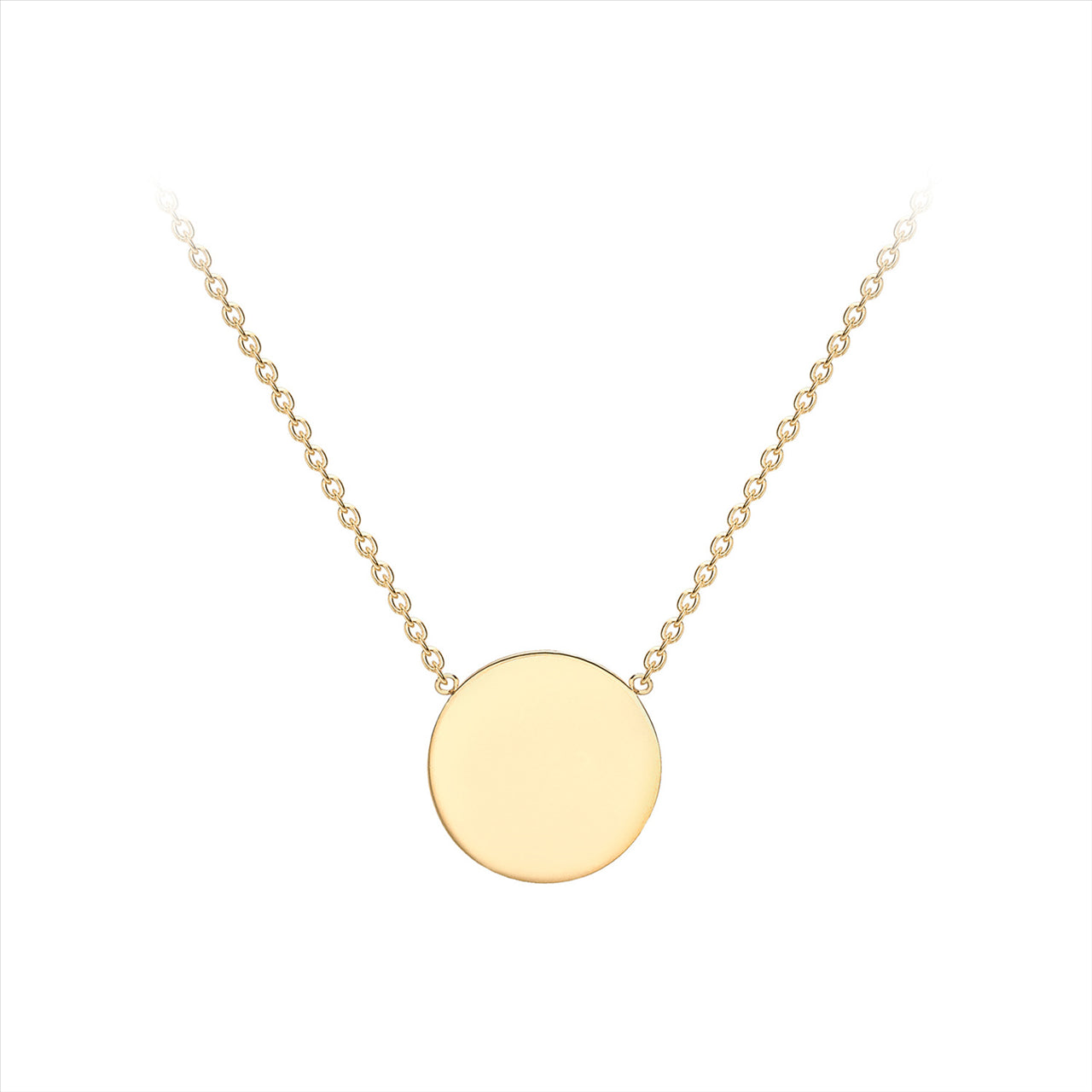 Petite Gold Disc Necklace
