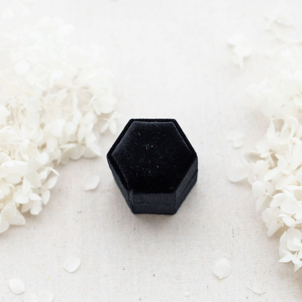 velvet black ring box wedding colours 2026 | By Angeline Australia
