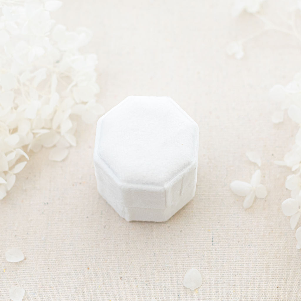 Velvet Wedding Ceremony Engagement Ring Box