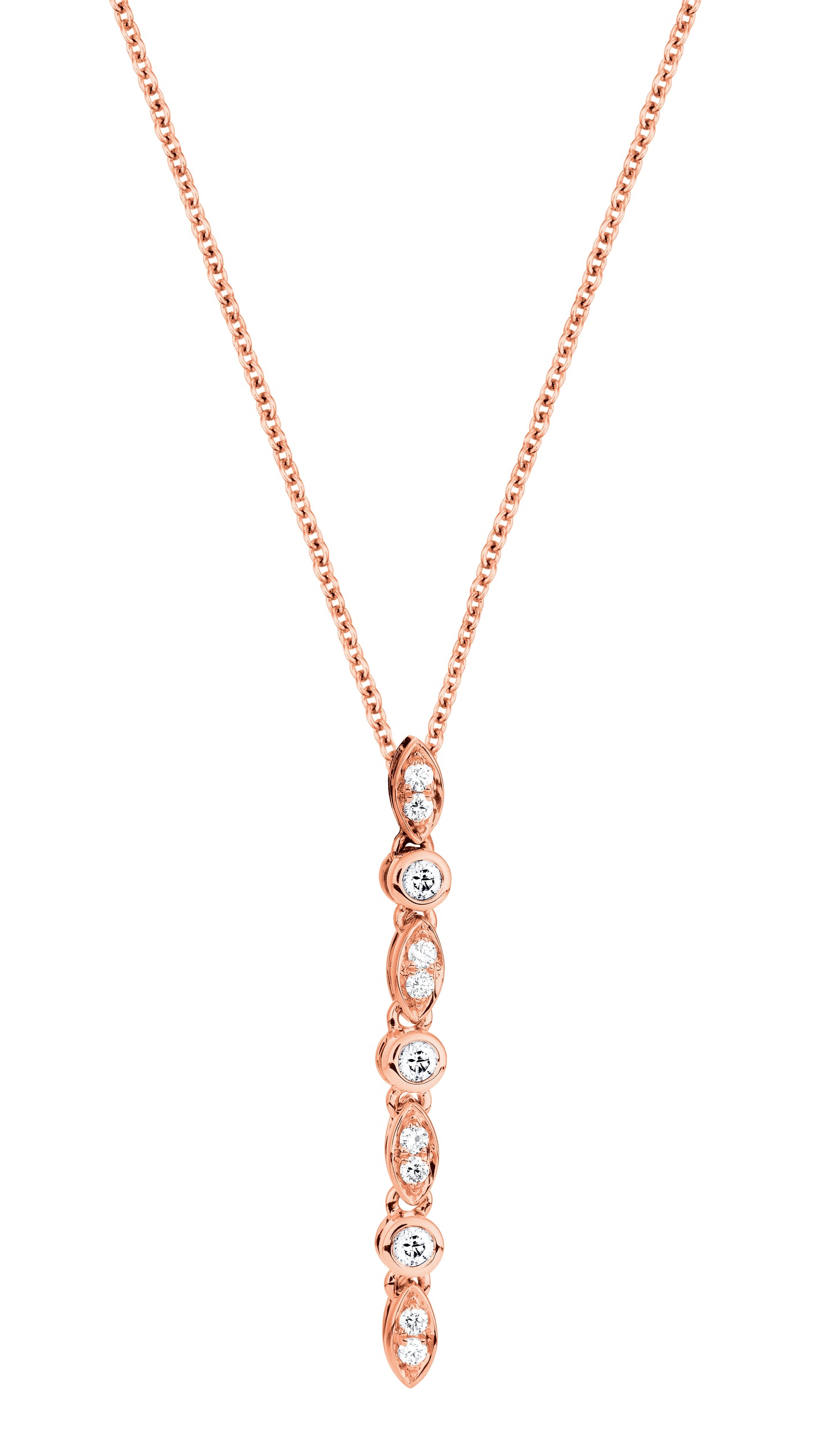 Diamond Pendant Rose Gold | By Angeline Australia