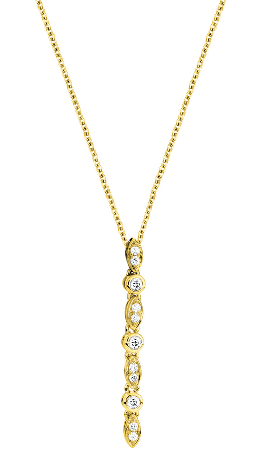 Diamond Pendant Yellow Gold | By Angeline Australia