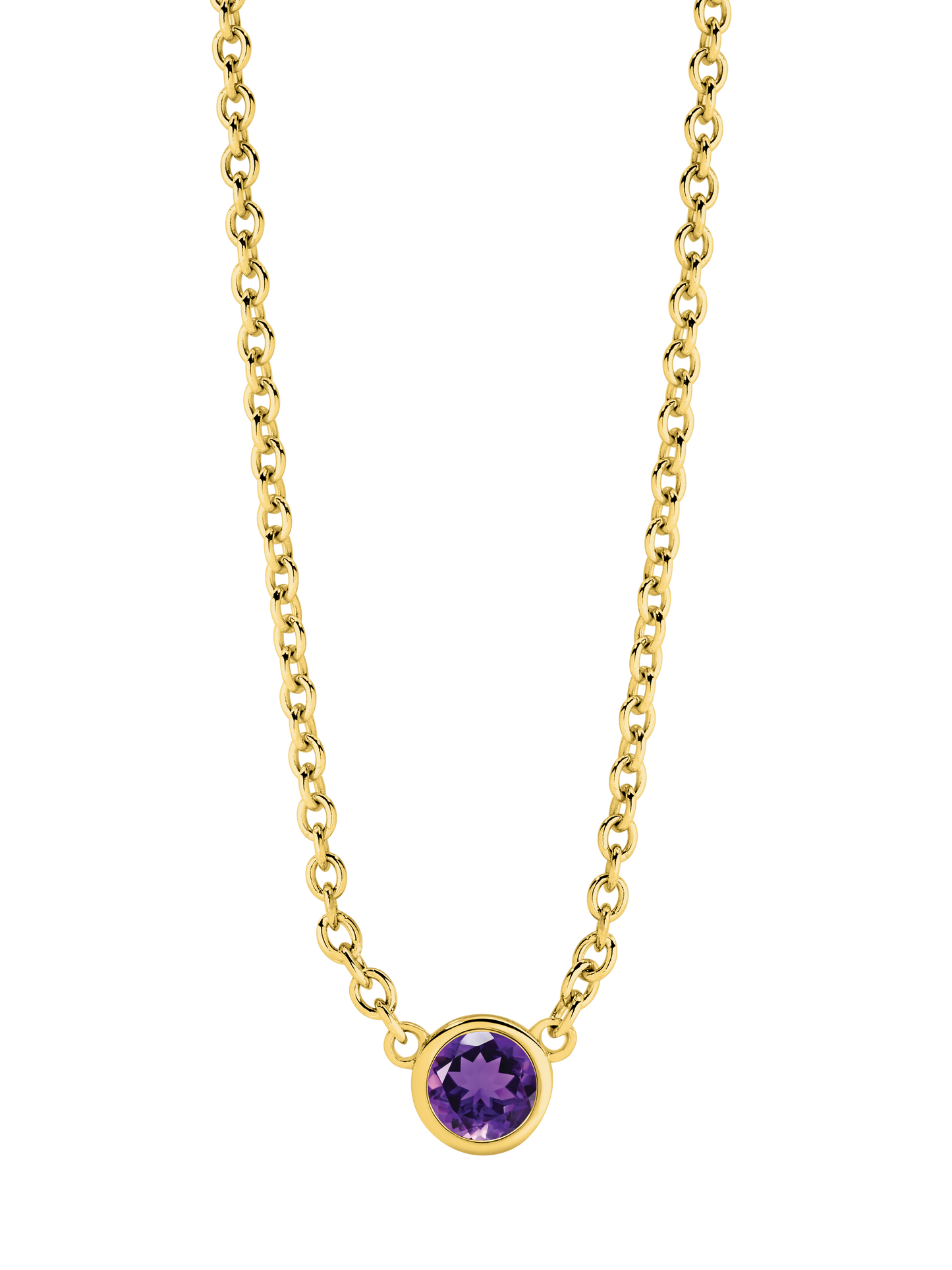 Minimalistic Birthstone Pendant Yellow Gold | By Angeline Australia