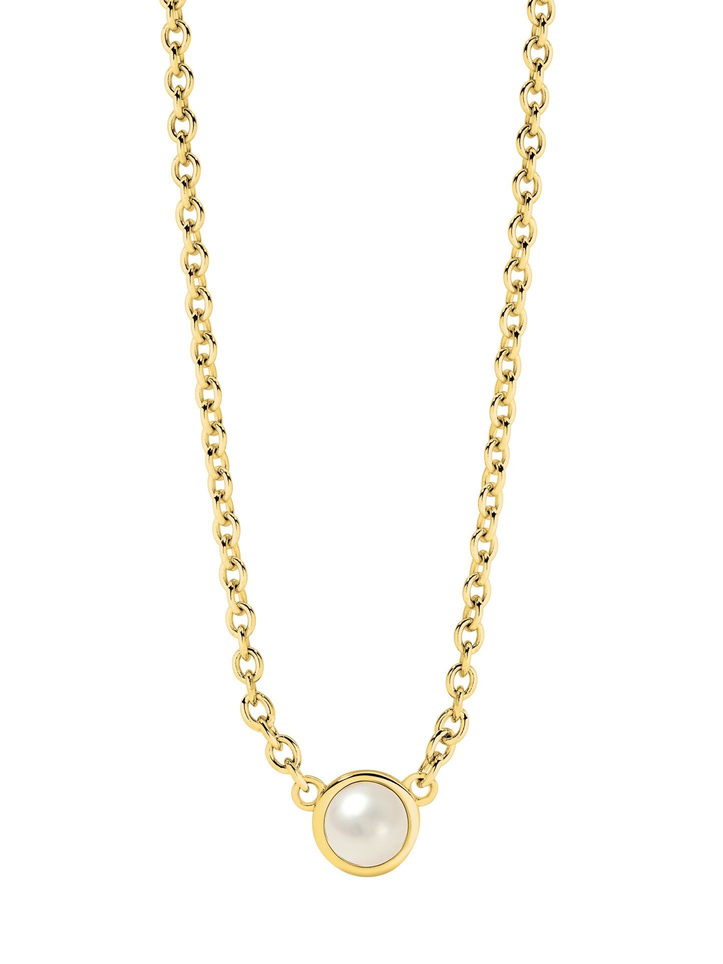 Tiny Birthstone Necklace in Yellow Gold | By Angeline Australia | June