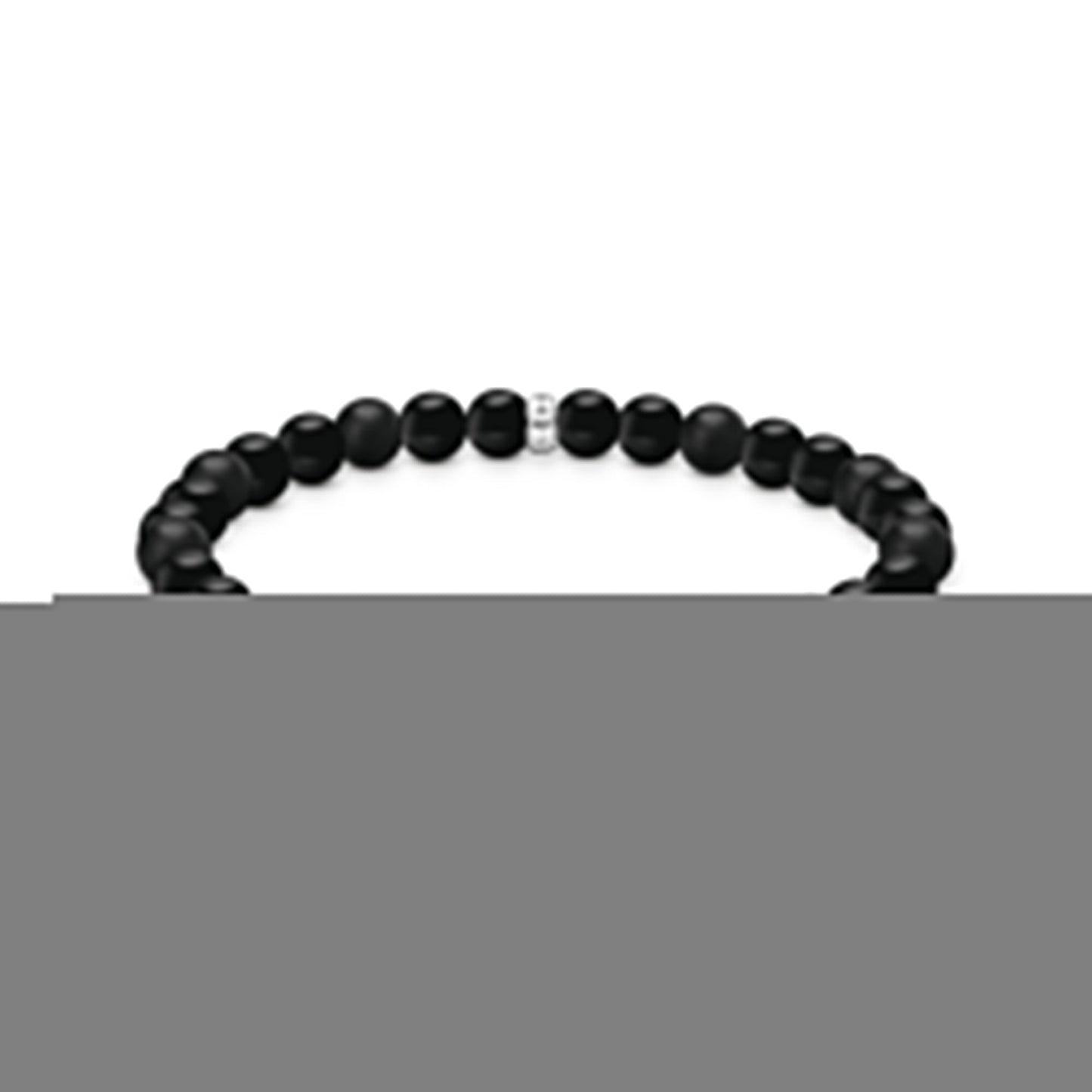THOMAS SABO Obsidian bracelet with zirconia