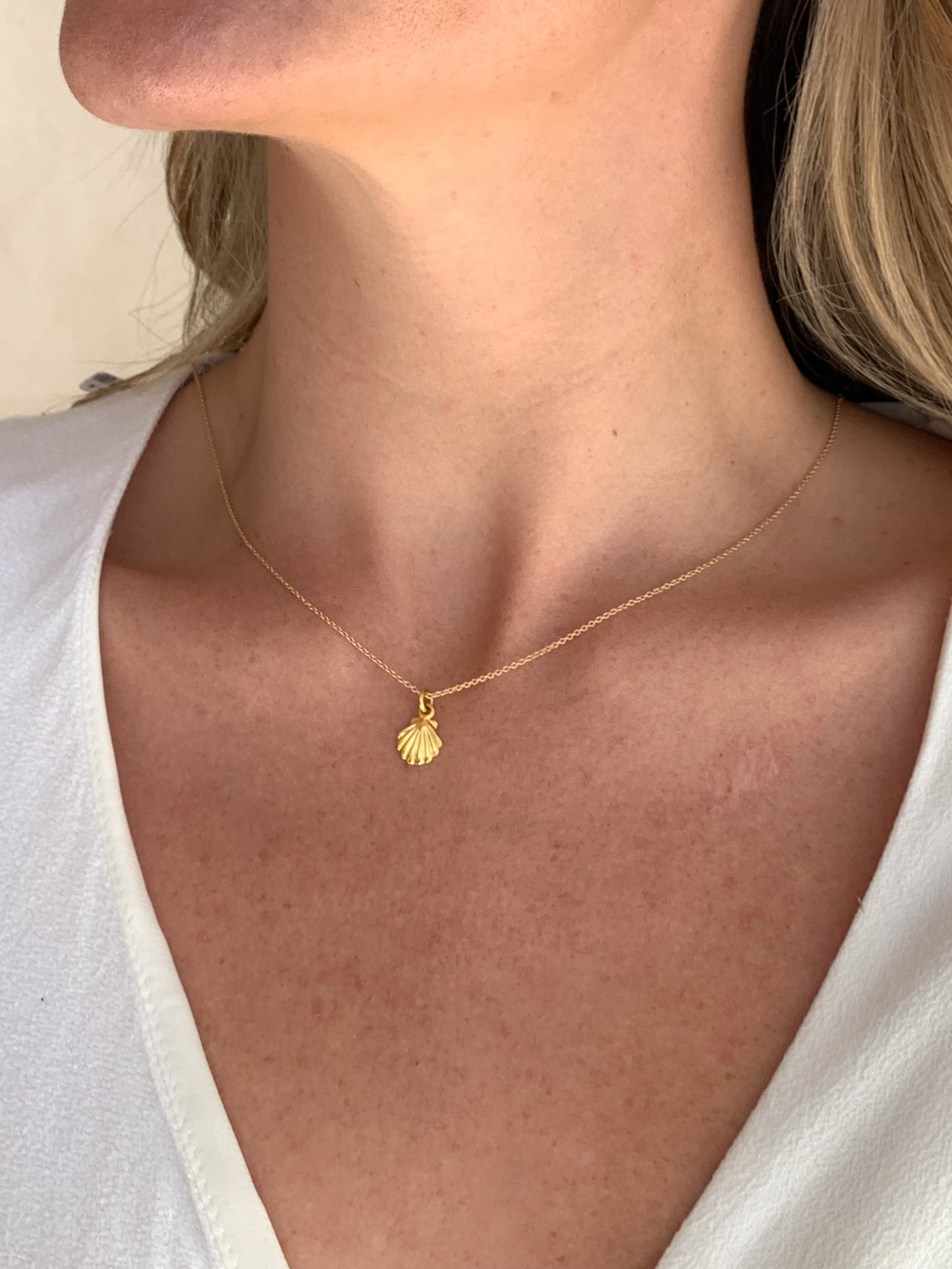 Petite Shell Necklace 9CT Yellow Gold