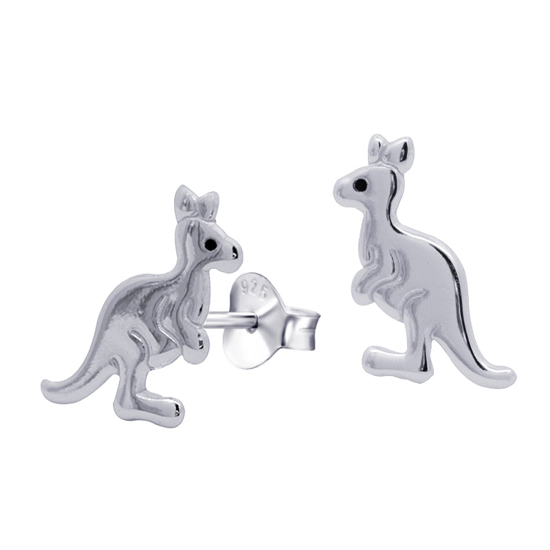 925 Sterling Silver Kangaroo Studs