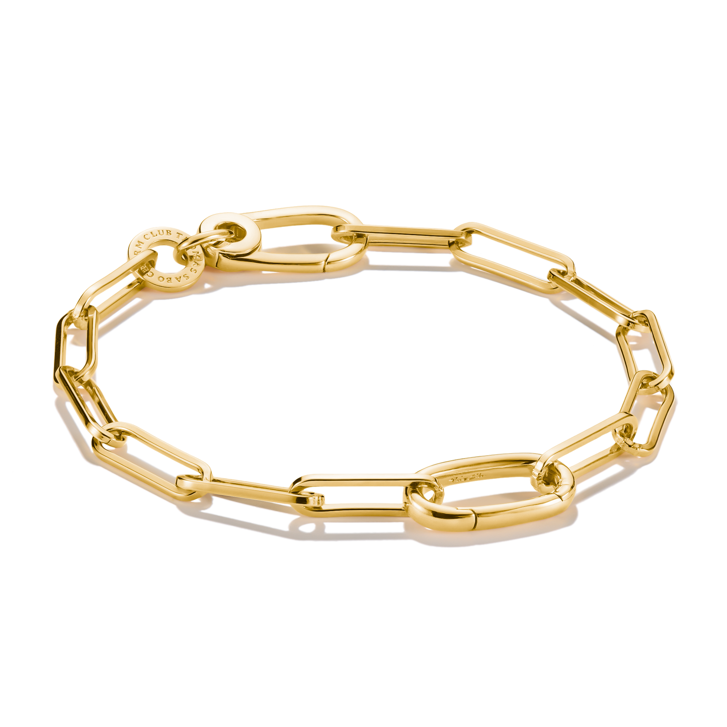 THOMAS SABO Connect Charm bracelet Paperclip Gold