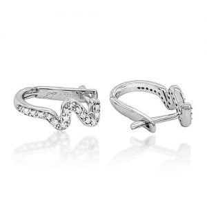 Diamond Huggies White Gold