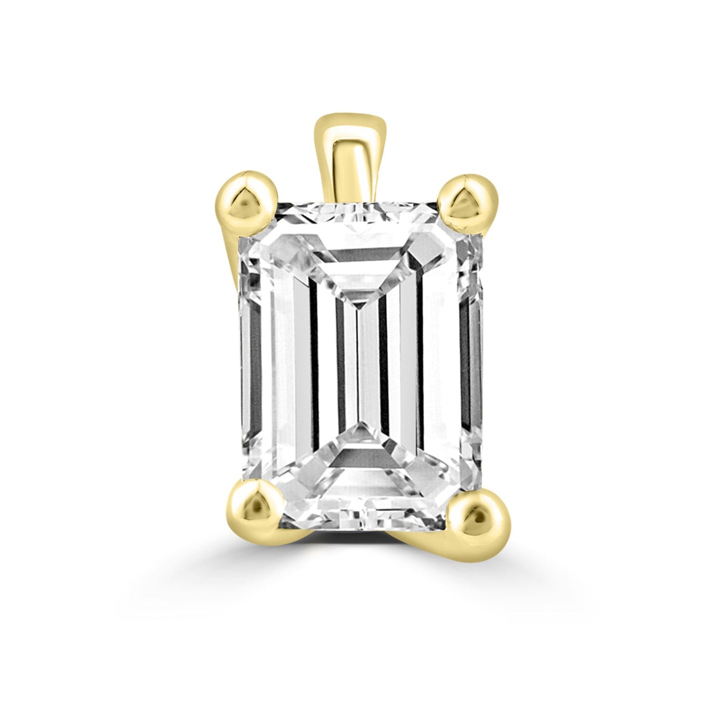 Emerald cut diamond pendant | By Angeline Australia | Lab Grown