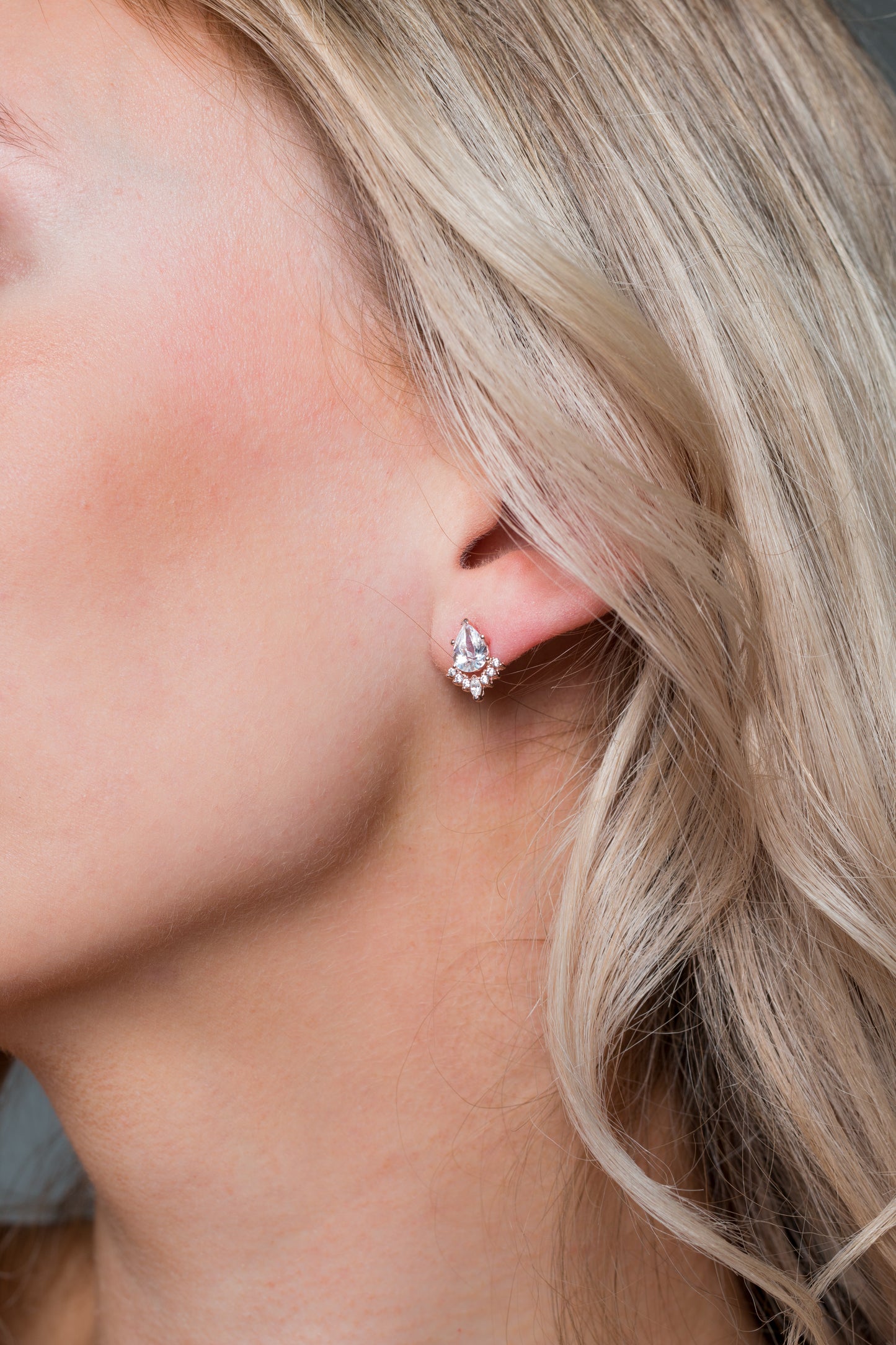 ICONIC BRIDAL PENELOPE EARRING ROSE GOLD