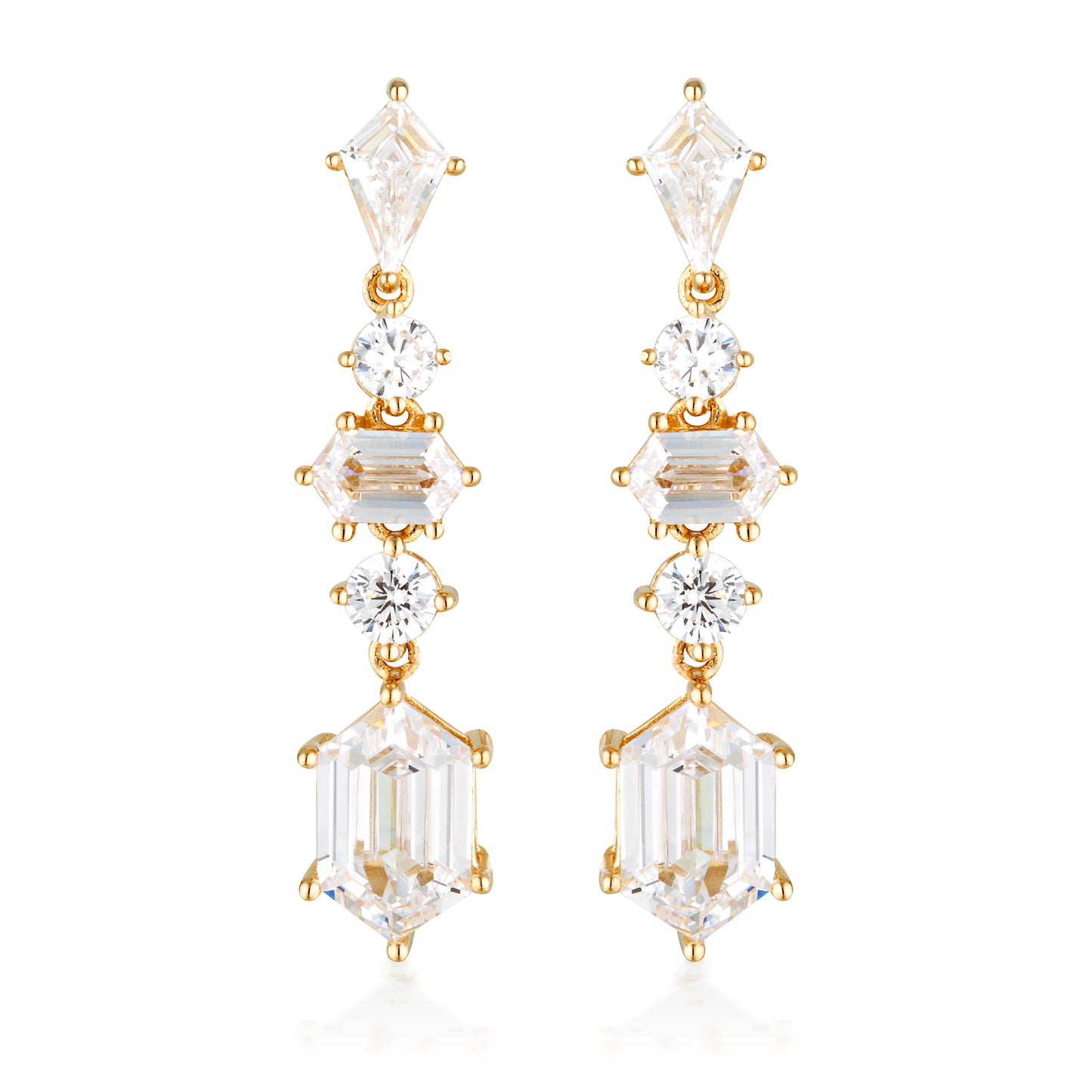 ROCK STAR SWORD GOLD EARRINGS