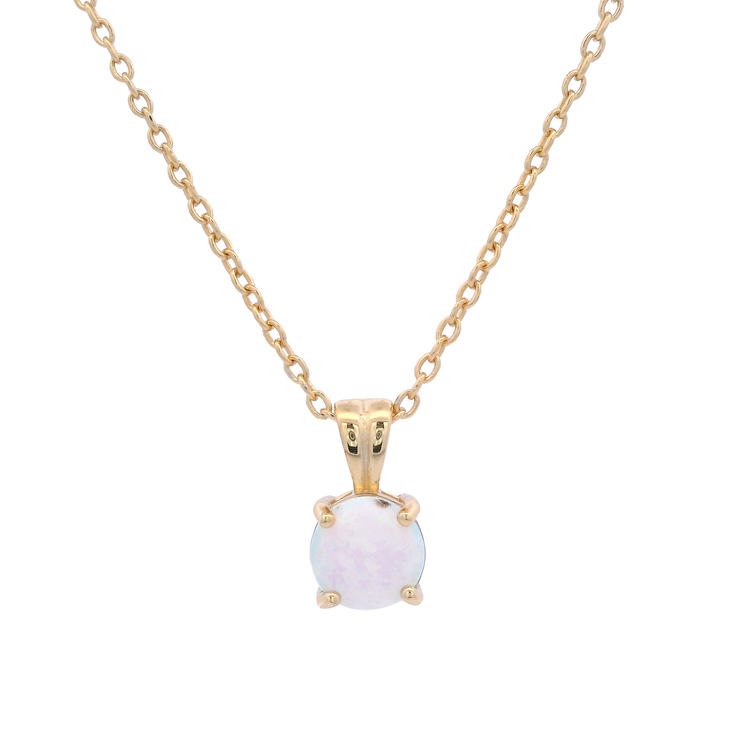 GEORGINI WISTERIA CREATED OPAL PENDANT GOLD