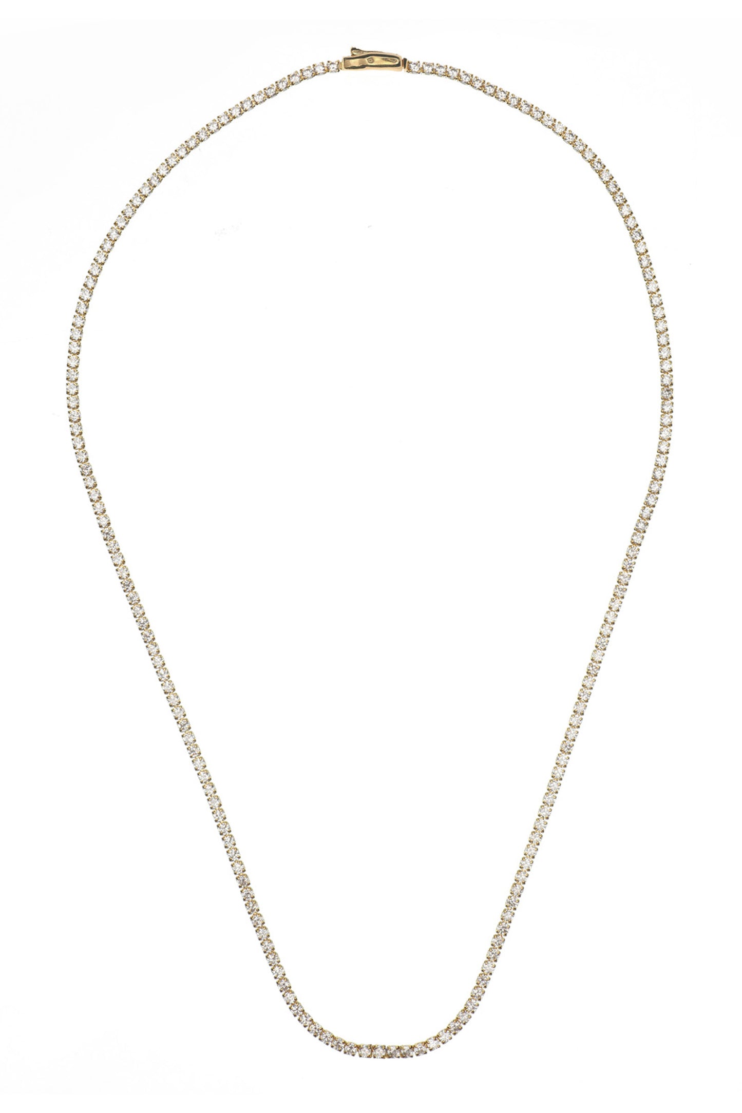 SYDNEY SOIRÉE 2MM TENNIS NECKLACE 42CM GOLD
