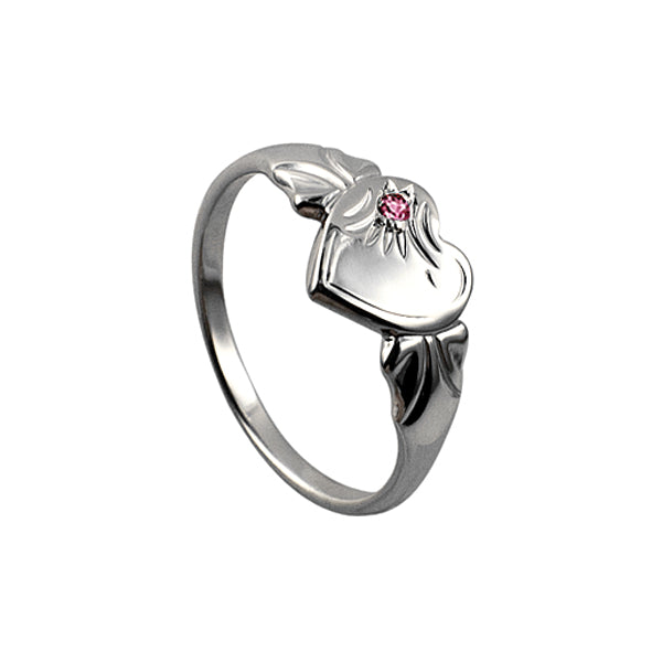 925 Sterling Silver Birthstone Signet Ring