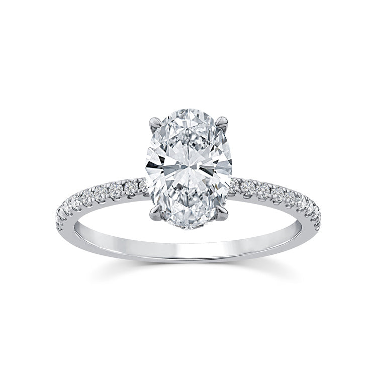 1.75ct Lab Grown Diamond Ring in 9K White Gold