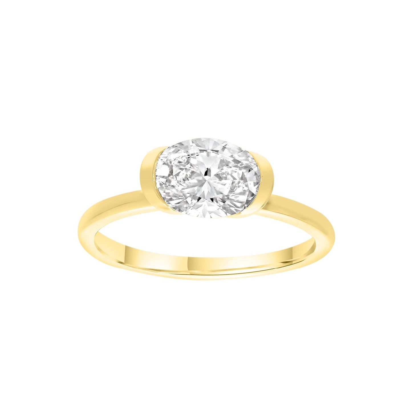 East west diamond ring lab grown | By Angeline