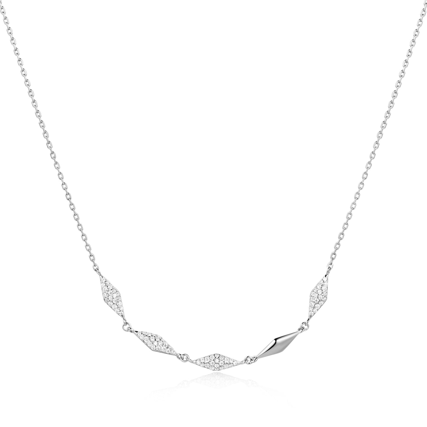 Ania Haie Silver Multi Sparkle Necklace