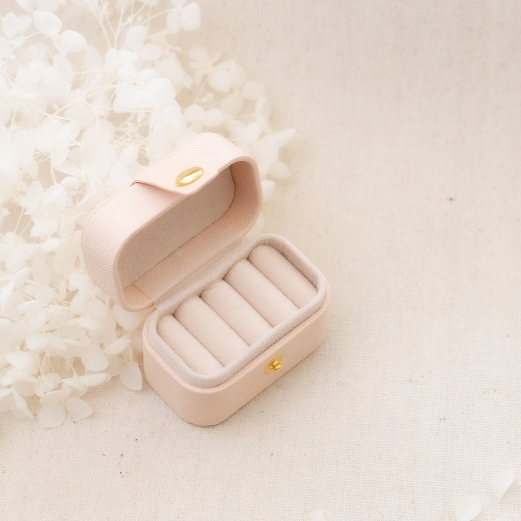 Pink Ring Box 4 Slots