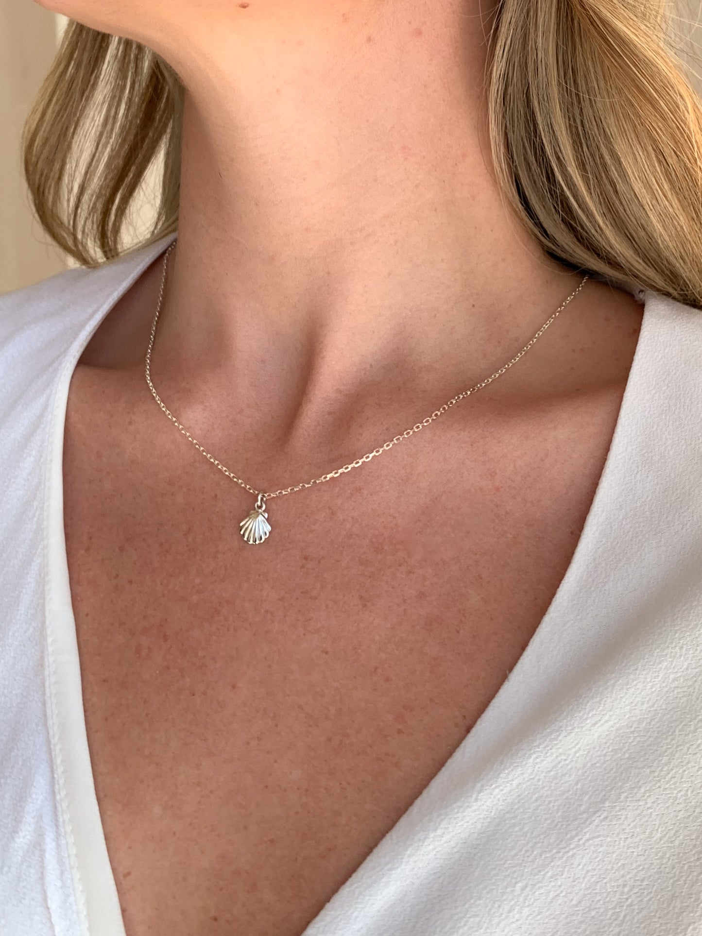 Silver Shell Necklace 925