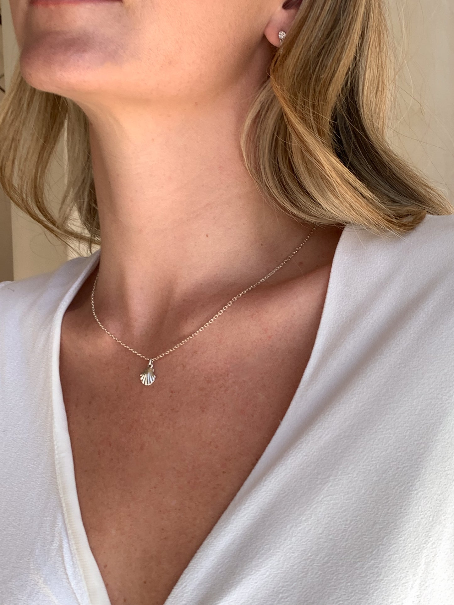 Silver Shell Necklace