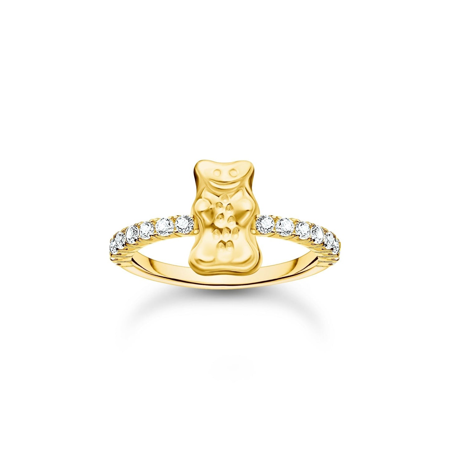 THOMAS SABO Ring with Gold HARIBO goldbear and zirconia