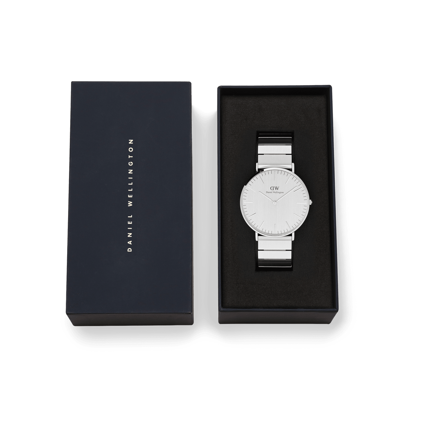 Daniel Wellington Classic Piano Link Silver Unitone Watch