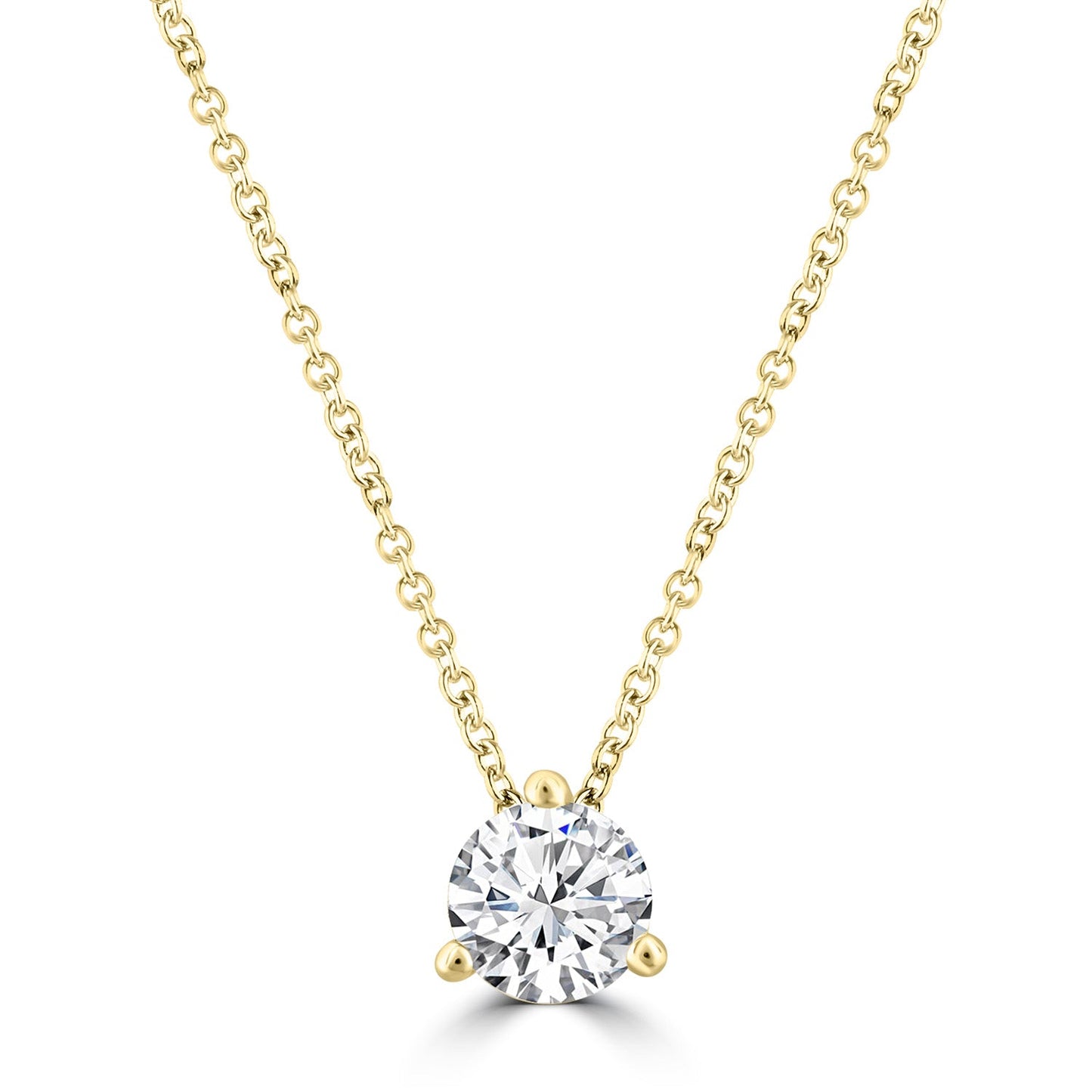 Lab Created Solitaire Diamond Necklace | By Angeline Australia