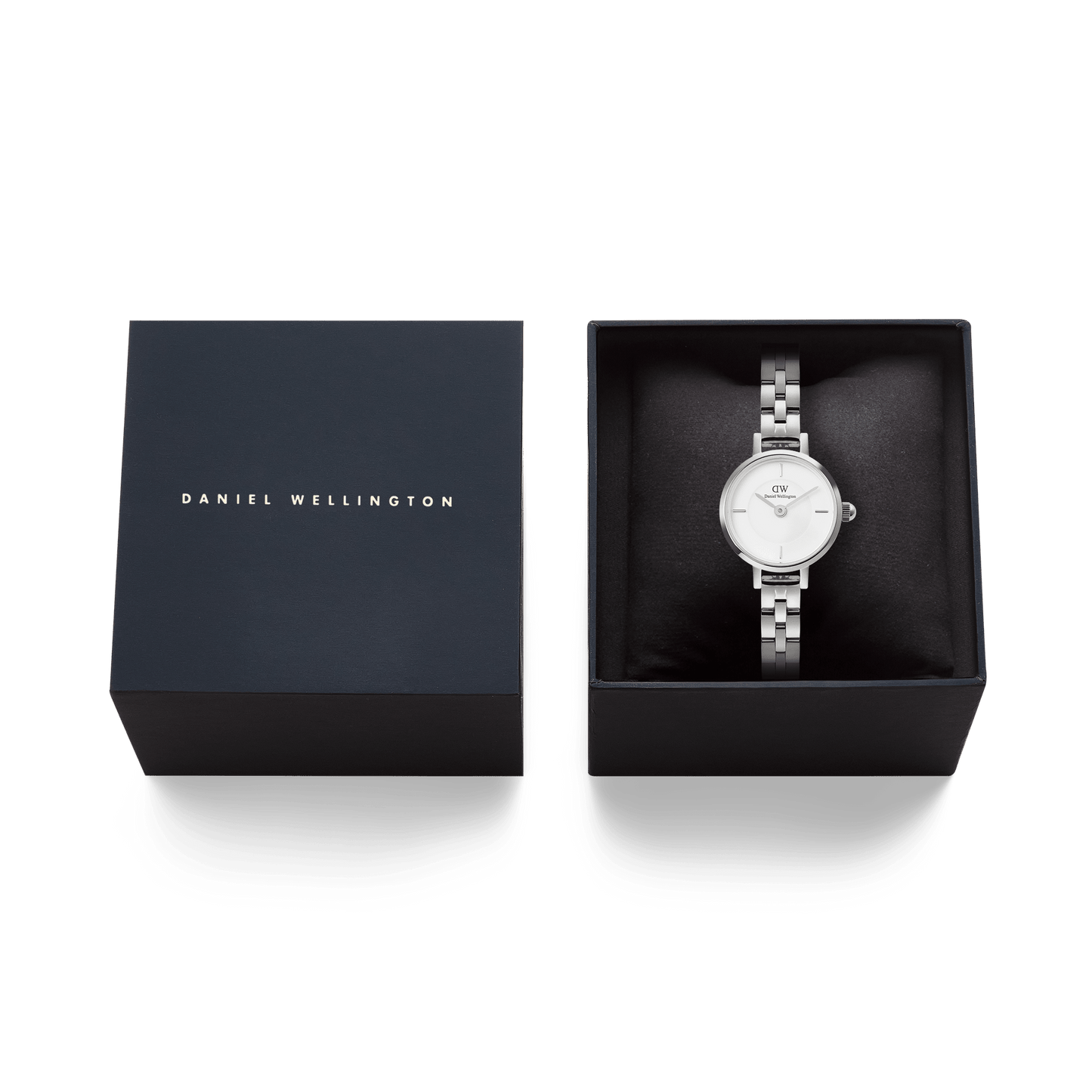 Daniel Wellington Petite Mini Arch 3-link White Silver