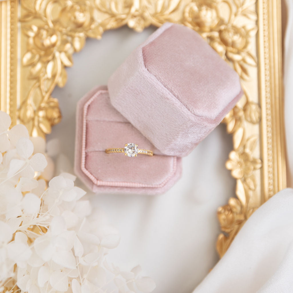 pink double ring box by angeline australia