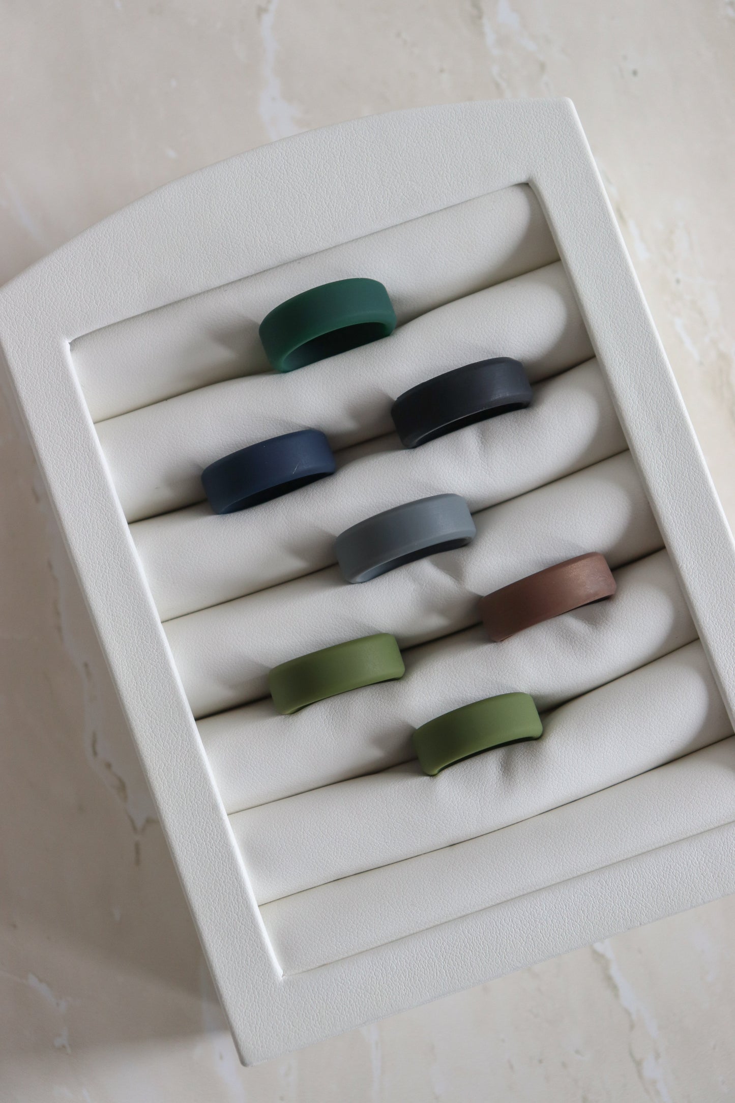silicone wedding ring range coloured