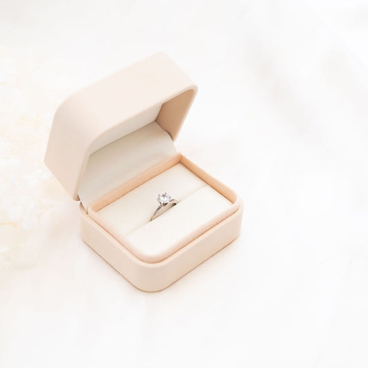 wedding ring box cream modern luxury By Angeline Australia