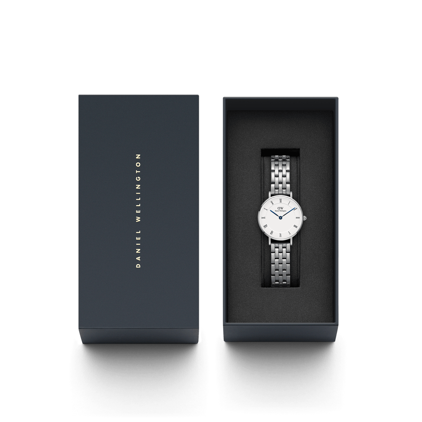 Daniel Wellington Petite Roman Numerals 28 5-Link S White Watch