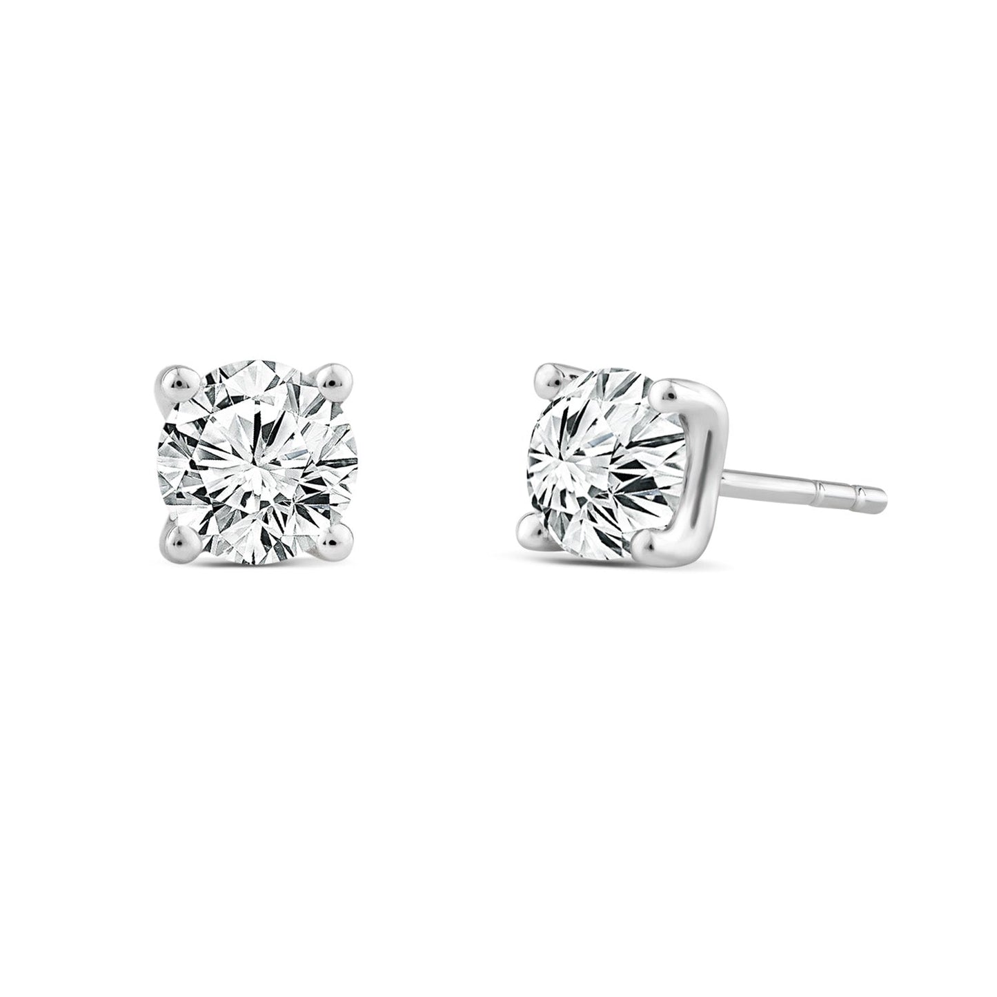 Diamond Stud earrings white gold Lab Grown Diamonds| By Angeline Australia