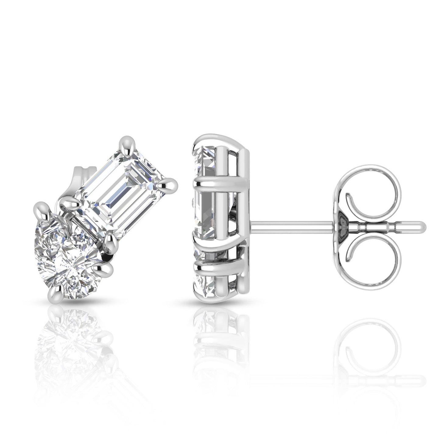 Toi Et Moi Lab Grown Diamond Ear Studs