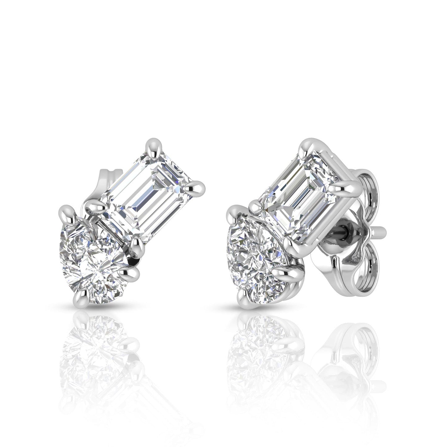 Toi et moi diamond earrings | By Angeline Australia