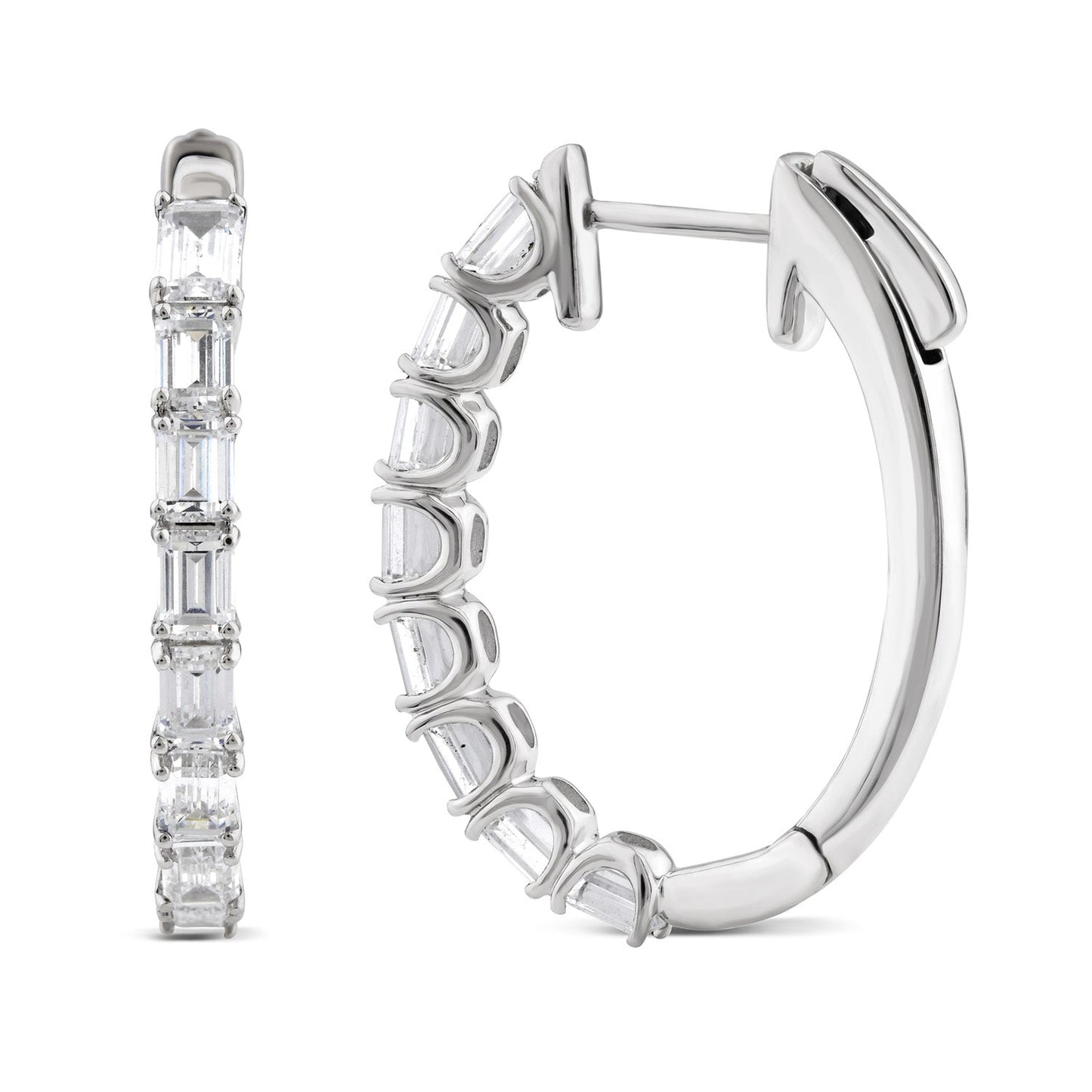 Lab Grown Diamond Hoop Earrings