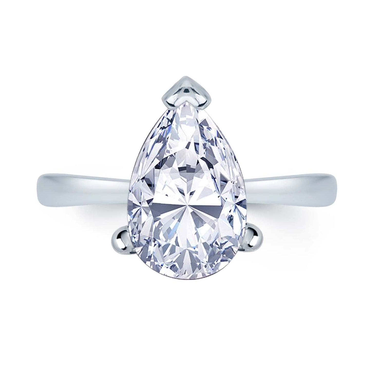 Solitaire pear shape diamond ring | By Angeline Australia