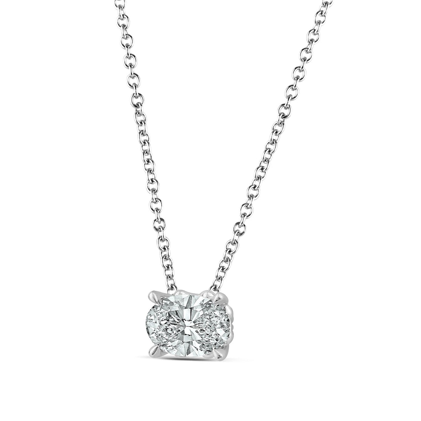 white gold necklace Lab Grown Diamonds| By Angeline Australia