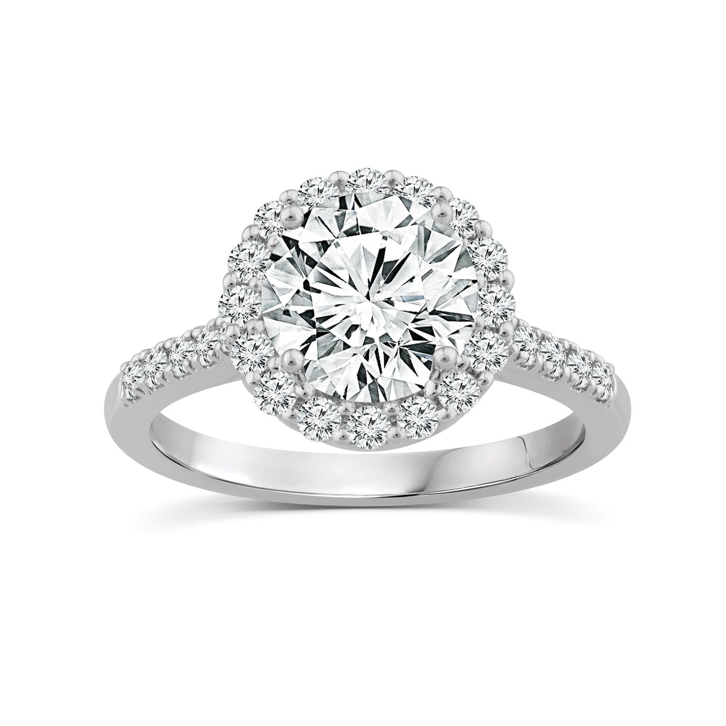 diamond engagement ring halo | By Angeline Australia