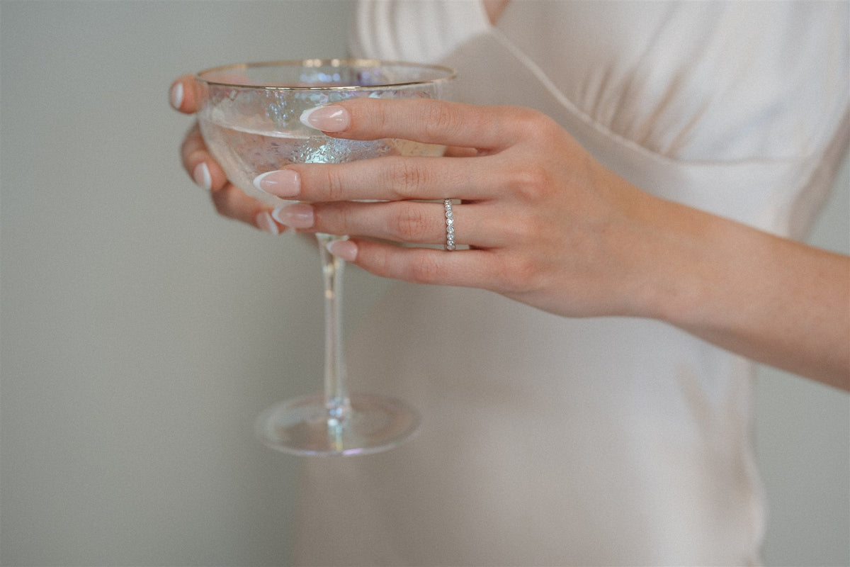 Diamond Wedding Stacker Ring Band