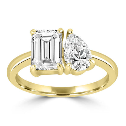 Two Stone Diamond Engagement Ring