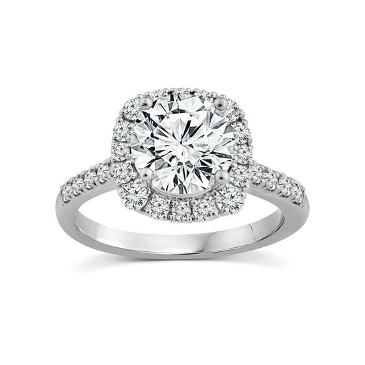 Halo Diamond Ring Engagement