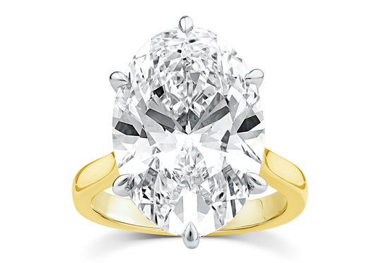 10CT Solitaire Lab Grown Diamond Ring