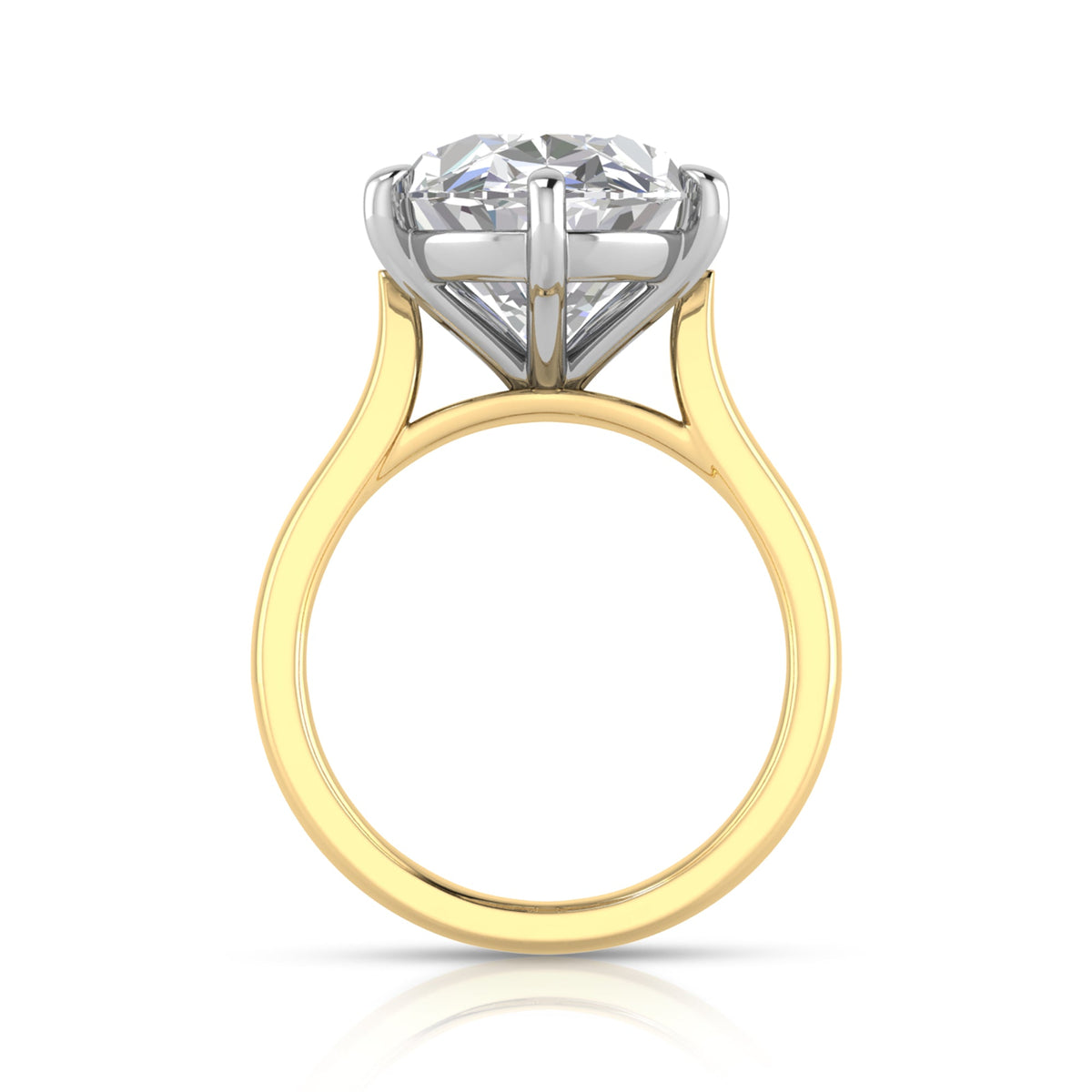 10CT Solitaire Lab Grown Diamond Ring