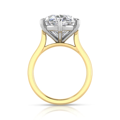 10CT Solitaire Lab Grown Diamond Ring