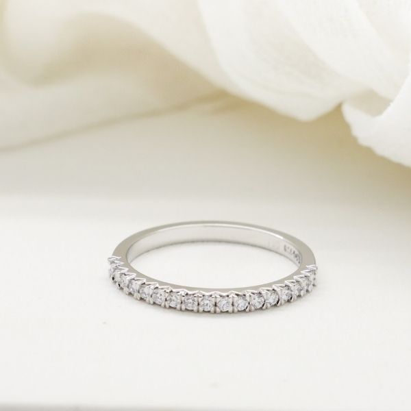 Diamond Wedding Stacker Ring