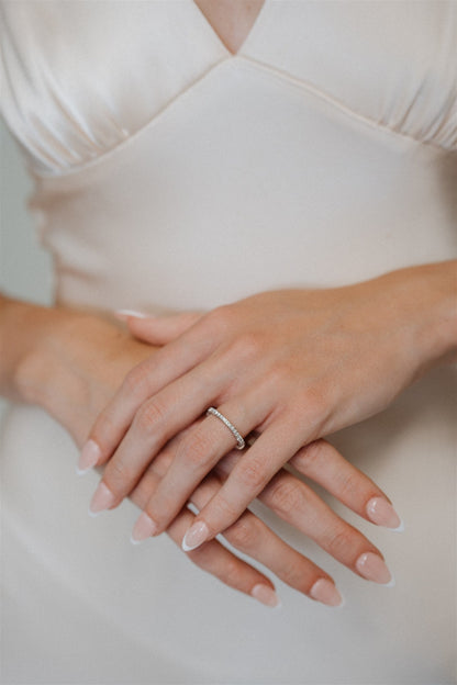 Diamond Wedding Stacker Ring