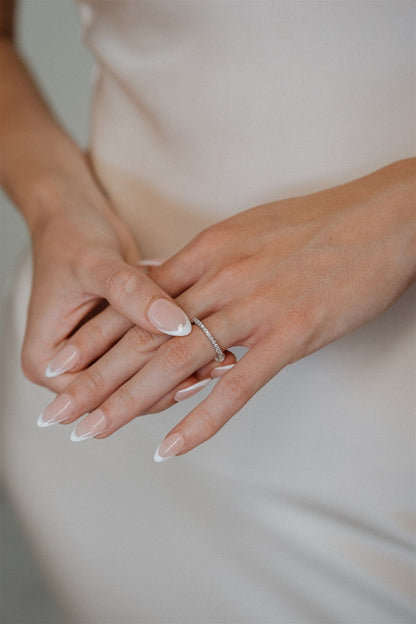 Diamond Wedding Stacker Ring