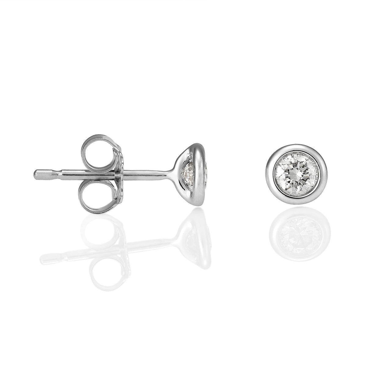18ct WG Diamond Stud